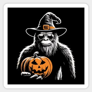 Bigfoot Pumpkin Halloween Sticker